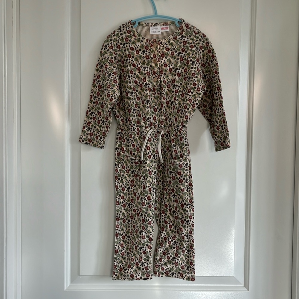 Zara floral waffle jumper size 18-24 months